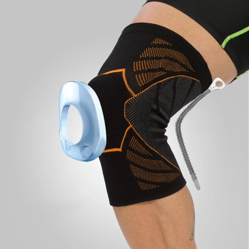 New Products Custom Anti slip Leg Joint Power Stabilizer Pads Sliders Knee Brace Strap Compression Sleeve Pain Relief Belt Guard