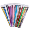 Xuchang Harmony Wholesale 20 Packs 120cm 16 Colors Bright Synthetic Hair Braiding Extensions Heat Resistant Hair Tinsel Glitter