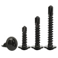 M4.2 M4.8 #8 #10 Black 410 Stainless Steel Tek Screws Wafer Modified Phillips Truss Head Self Drilling Sheet Metal Screw