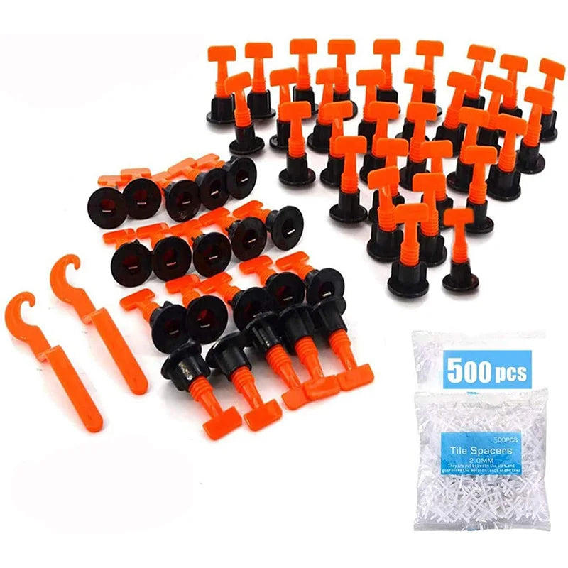 Ringo TLS Modern Design 100pcs Tile Leveling System Kit Reusable PP PE Tile Spacers Customized Color Construction Wall Floor