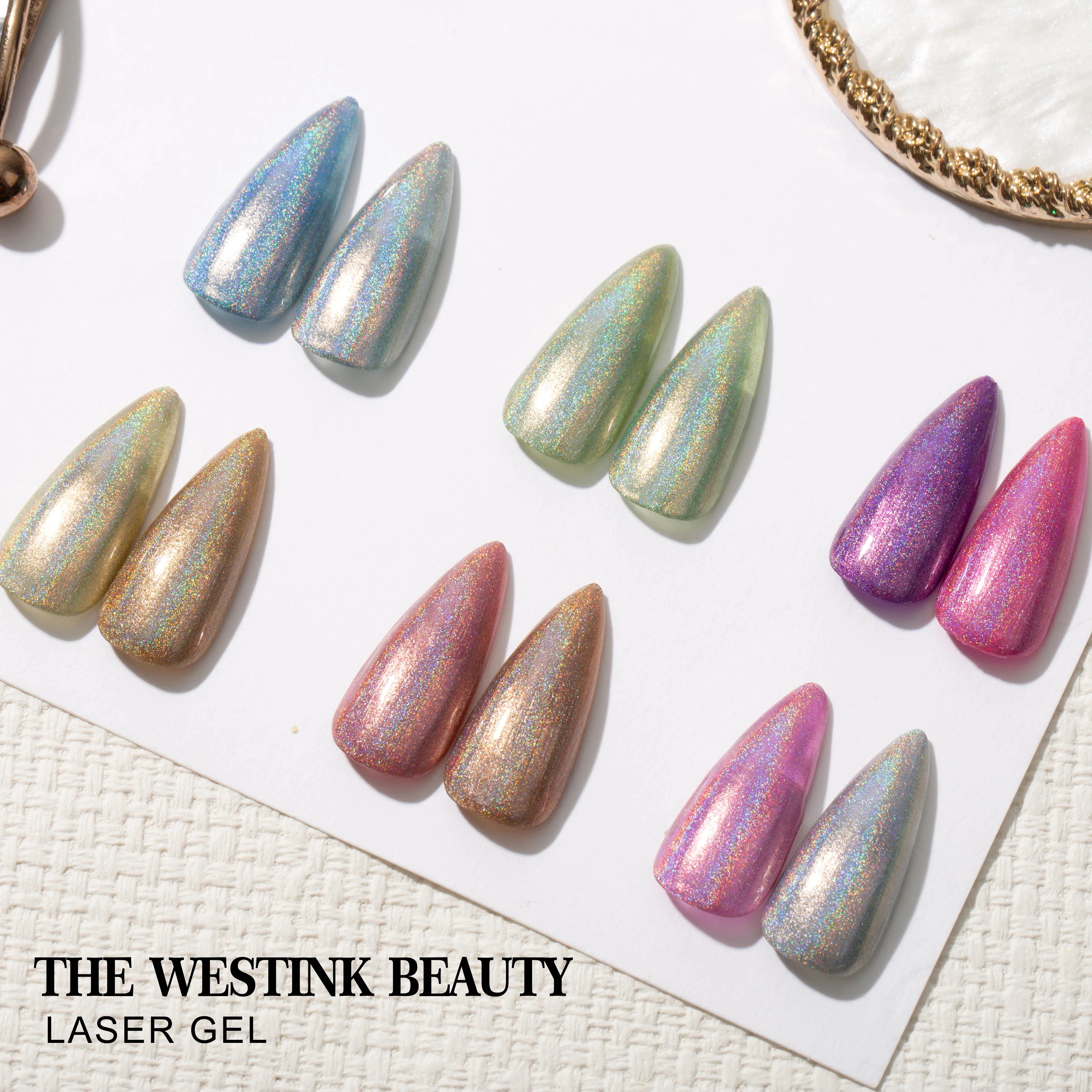 New Style Nail Products Salon Cosmetics Uv Gel Nail Polish the Westink Beauty Brand Oem rainbow Lasel Gel on Sales