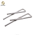 45*8 MM Shirt Packaging Material Metal Clothing Shirt Packing Clip X Shape Metal Clips for Shirt