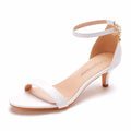 Sandals Shoes 5 cm Plus Size Summer White Ladies Pumps Wedding High Heel Shoes for Bridal