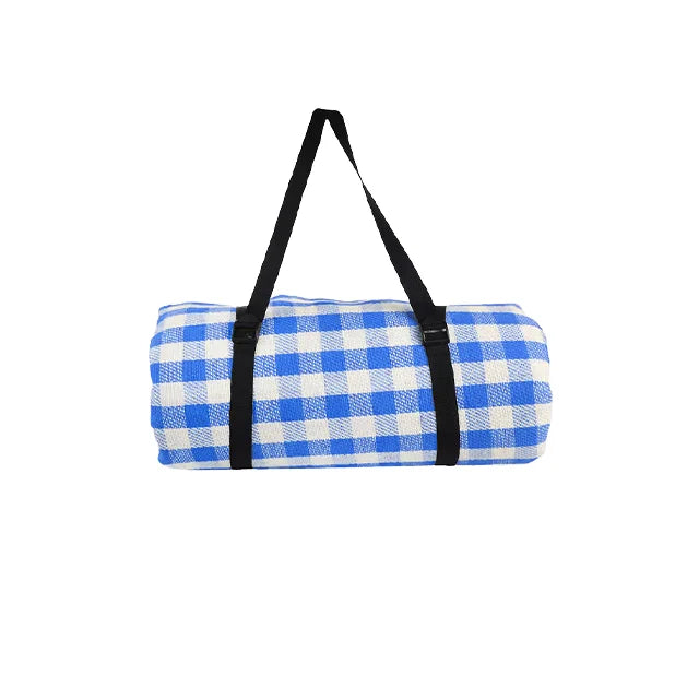WOQI All-Season Portable Inflatable Waterproof Picnic Blanket  Sitting Pad Straw Universal All-Purpose Picnic Mat