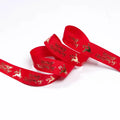 10mm Polyester Satin Printed Grosgrain Jacquard Gift Ribbon Roll Single Face Logo Printing Packing Christmas Ribbon With Logo