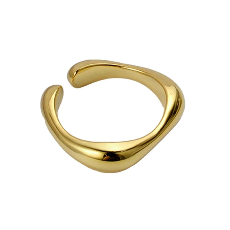 ICEBELA Jewelry Factory 925 Sterling Silver Simple Fashion Minimalist Glossy Fashion Jewelry Minimalist S925 Silver Rings