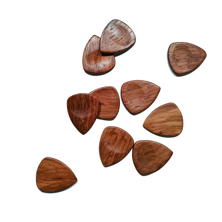 Nature Solid Wood Engravable Customized Personalized Wood Guitar Pick Box