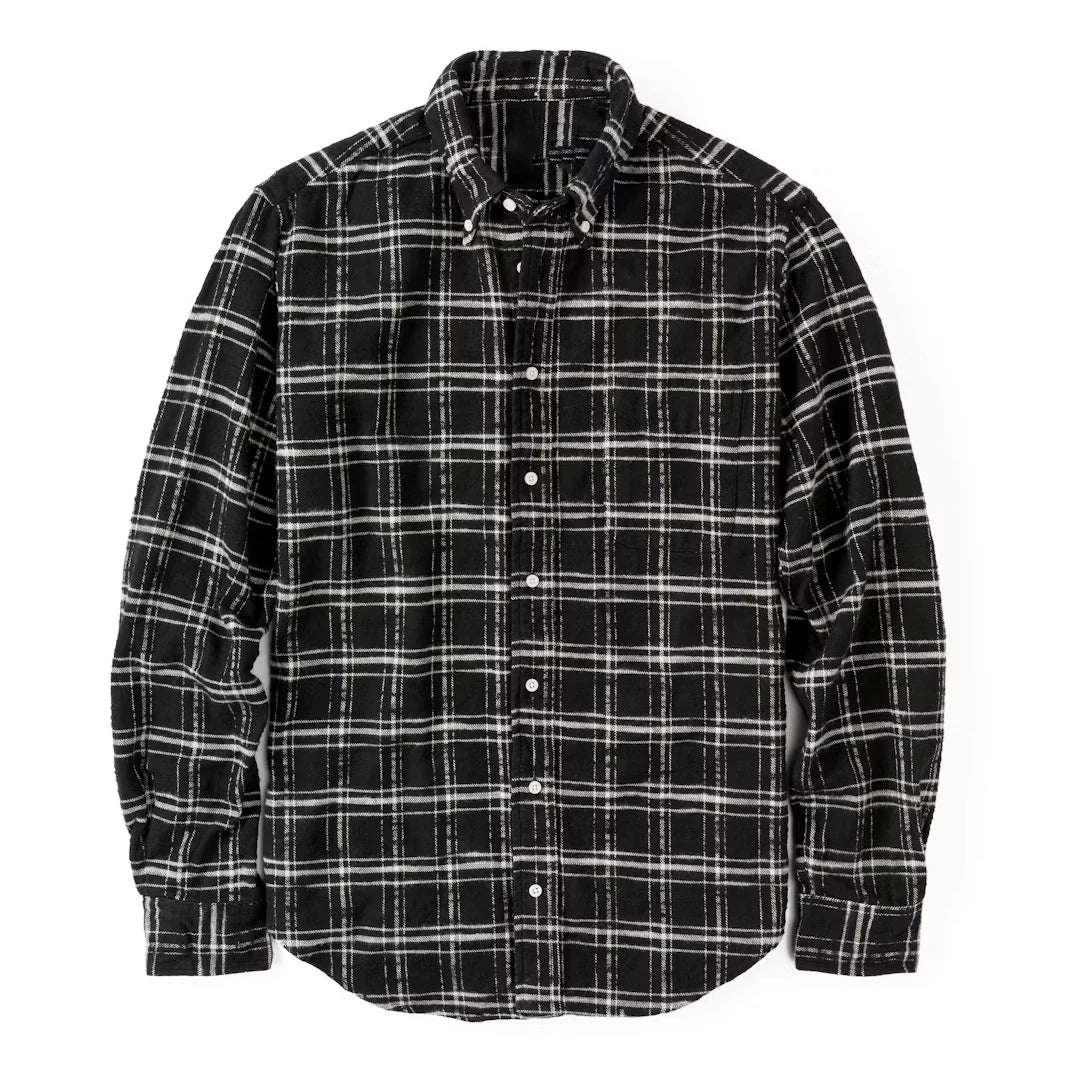 High Quality Men's Classic Fit Brushed Cotton Plaid Button Down Long Sleeve Flannel Shirts