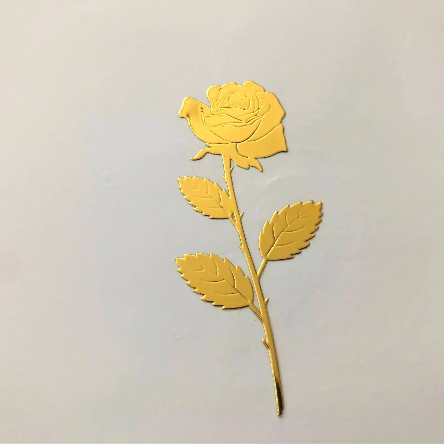 Custom Self Adhesive Packaging Labels Gold Electroforming Metal Nickel Sticker Plating Transfer Embossed 3D Stickers