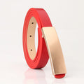 Hot  PU Leather Belt  Plate Buckle Belt Custom Genuine Leather Belt With Dress for Women