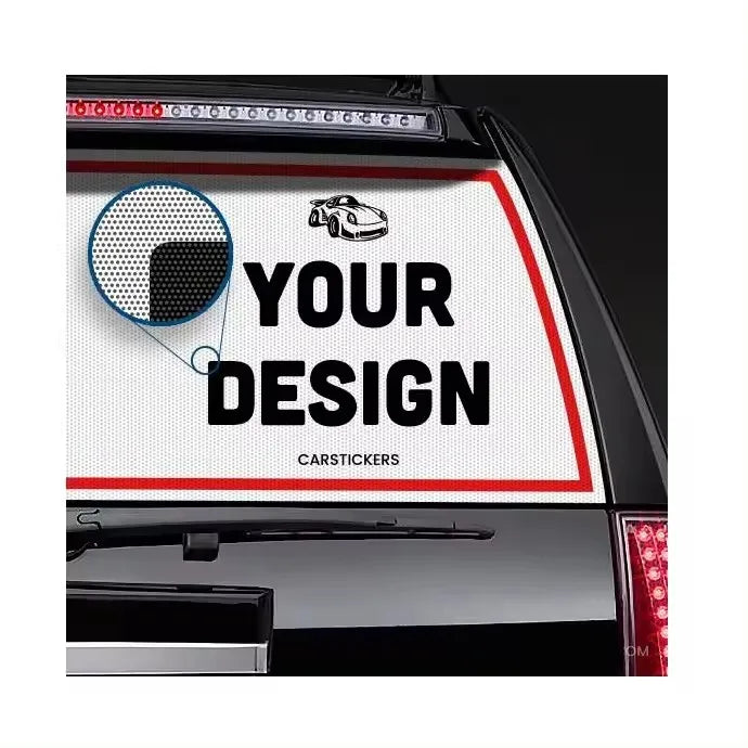 Mesh Sticker One Way Vision Printing Perforated Mesh Window Vinyl Decals
