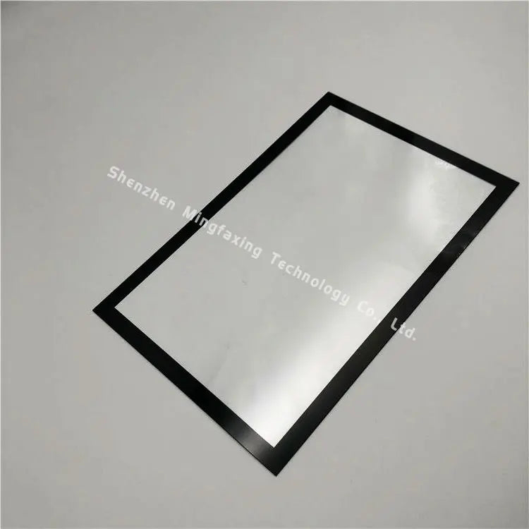 Custom Silk Screen Processing Black High-gloss LCD Display Window Panel Tempered Opaque Glass Electric