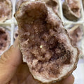 Wholesale Natural High Quality Healing Stone Pink Amethyst Geode Cluster