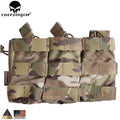 Triple Open Top Mag Pouch Tactical Modular Magazine Molle Pouch for Hunting Wargame