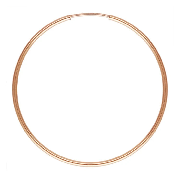 Vintage Real 1/20 Rose Gold Filled Endless Hoop Earrings for Women Jewelry Making