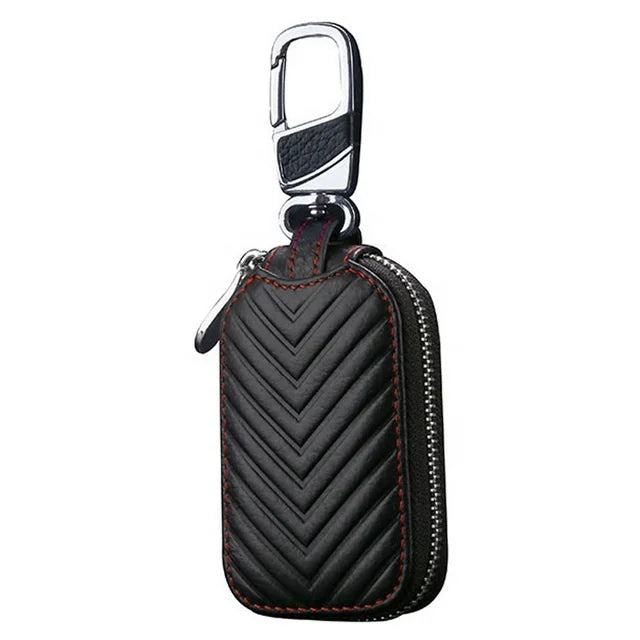 Wholesale Custom Car Key Leather case Women and Man Car Key Ring Bag