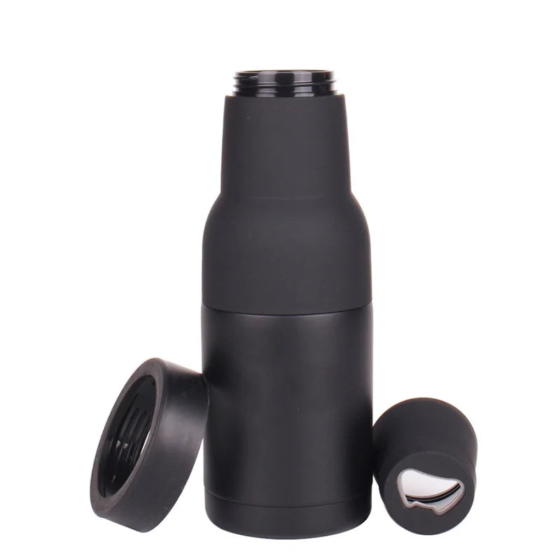 FX Factory Hot Sale Custom LOGO 304 Stainless Steel Vacuum Cup Tumbler 12 oz Slim Beer Can Cooler With Bottle Opener
