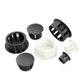 5mm-50mm Nylon Plastic Waterproof Hole Plug Round Snap Panel Wall Dust Cover Plugs