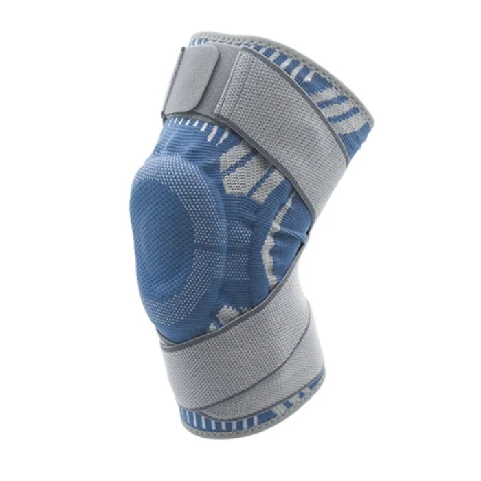 Wholesale Soft Silicone Knee Pads Elastic Knee Support Sleeve Compression Sports Brace with Strap Protective Knee Brace