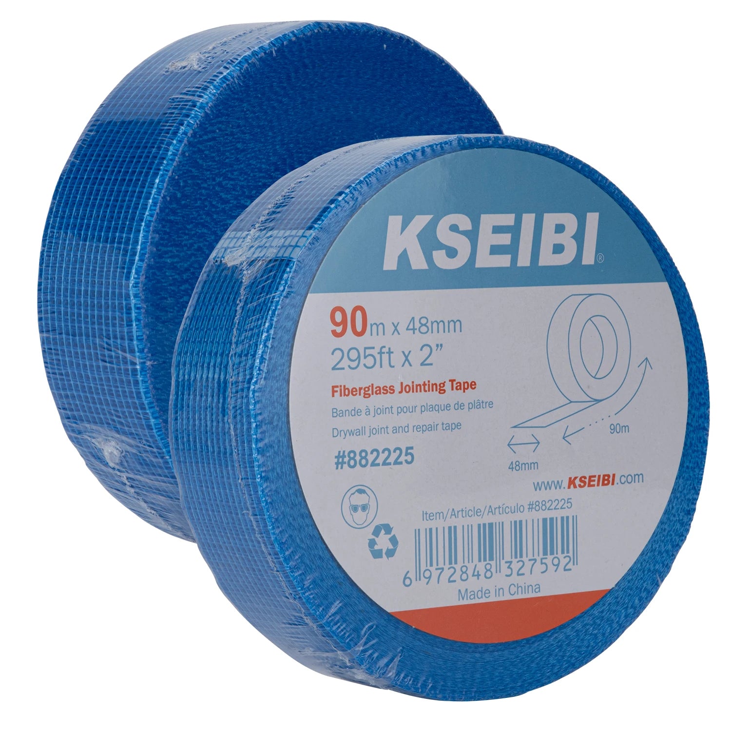 KSEIBI Blue 48MM X 90M Fiberglass Mesh Tape Hand Tools Product