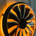 Large 1.5m 2m Industrial Style Fan Shape Steel Propeller LED Lighting Decor for Bar and Stage