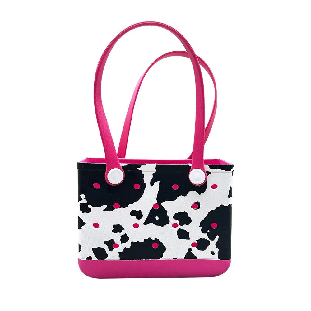 2025Wholesale Portable New Design Beach Bag Summer EVA Eco-Friendly Reusable Basket Tote Swimming Gym Bag Bogg  Beach Bag