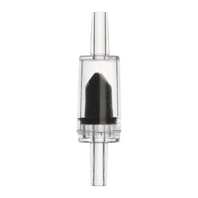Aquarium Black Check Valve Non-Return Valve 54mm X 14mm Plastic Eco-Friendly Single Way Check Valve for Fish Tank