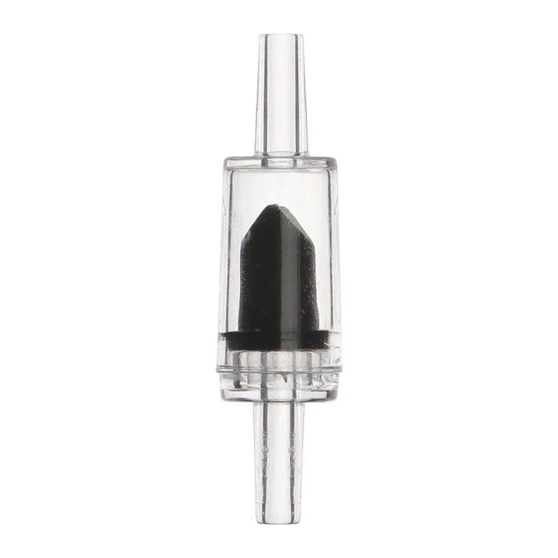Aquarium Black Check Valve Non-Return Valve 54mm X 14mm Plastic Eco-Friendly Single Way Check Valve for Fish Tank