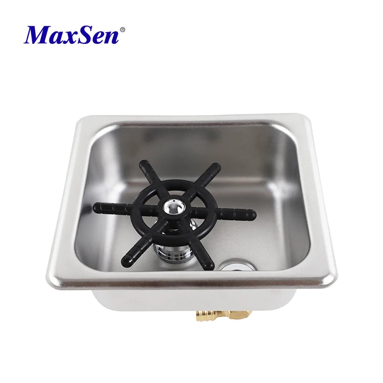 Made in China Cup Washer Sink Counter Top Coffee Rinser High Pressure Faucet Glass Automatic Rinser and Sink
