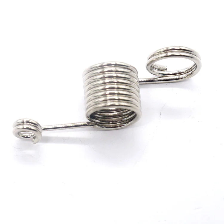 Custom 3 3/4" Torsion Spring Cone Double Clothespin Torsion Spring 90mm Steel Nickel Plating Lock Part