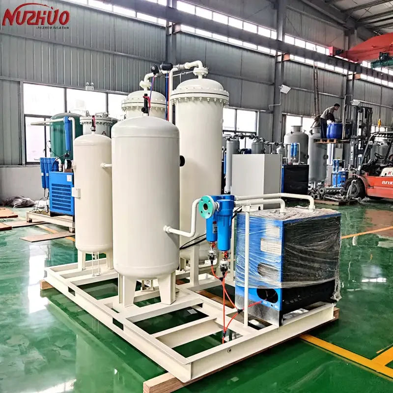 NUZHUO Advanced Integrated PSA Oxygen Plant Cost-Effective Oxygen Generator Pump Air Compressor Engine Motor Manufactured