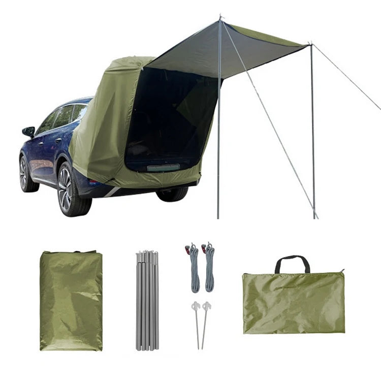 Outdoor Car Trunk Tent Camping Picnic Car Rear Tent with Canopy Car Trunk Extension Tent