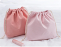Small Customized Size Reusable Quality Foldable Durable Eco-Friendly Gift Packaging Cotton Bags Zipper Closure Letter Cosmetic