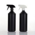 Hot Sale 1L Plastic Empty Cleaner Durable Detergent Matte Black 1000ml HDPE Trigger Spray Bottle With Plastic Trigger Sprayer