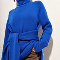 Women Winter Turtleneck Sweater Keep Warm Fleece Lined Knitted Pullovers Basic Slim Knitwear Jumper Tops