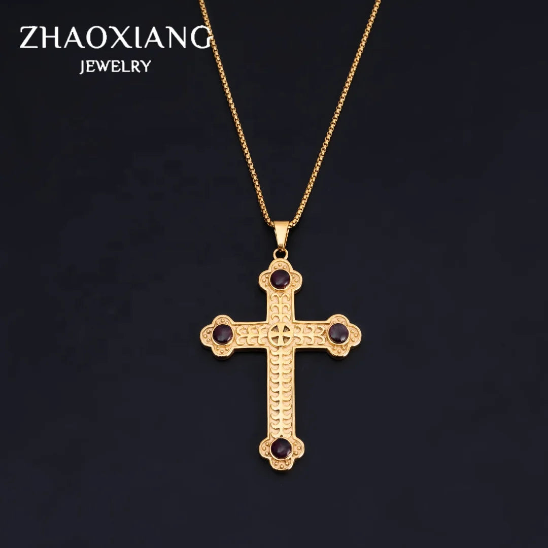 Cross Necklaces Pendants Gold Filled Jewelry Accessories Stainless Steel Fashion Chains