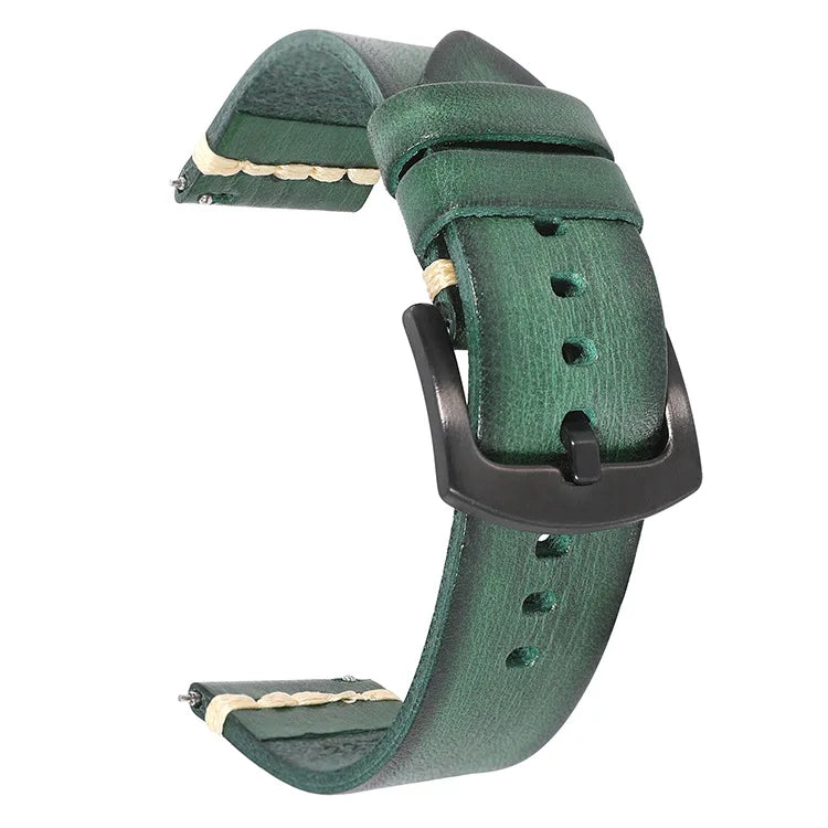 Italian Vintage Designer Style Quick Release Leather Watch Strap High Quality 22MM 18MM 20MM Crazy Horse Wristband