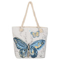 Womens Large Summer Canvas Beach Tote Bags with Rope Handle Custom Eco-Friendly & Reusable for Holiday Shopping