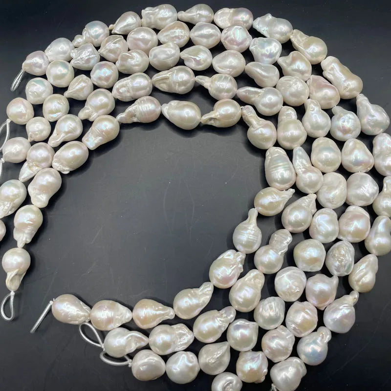 Zhuji Hot Sell Natural Irregular Shape Baroque Pearl High Luster Freshwater Baroque Pearl Large Size Loose Pearl for Earring