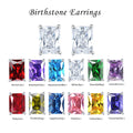 Wholesale Custom 925 Silver 12 Month Birthstone Earrings Bulk Natural Stone Jewelry for Resale