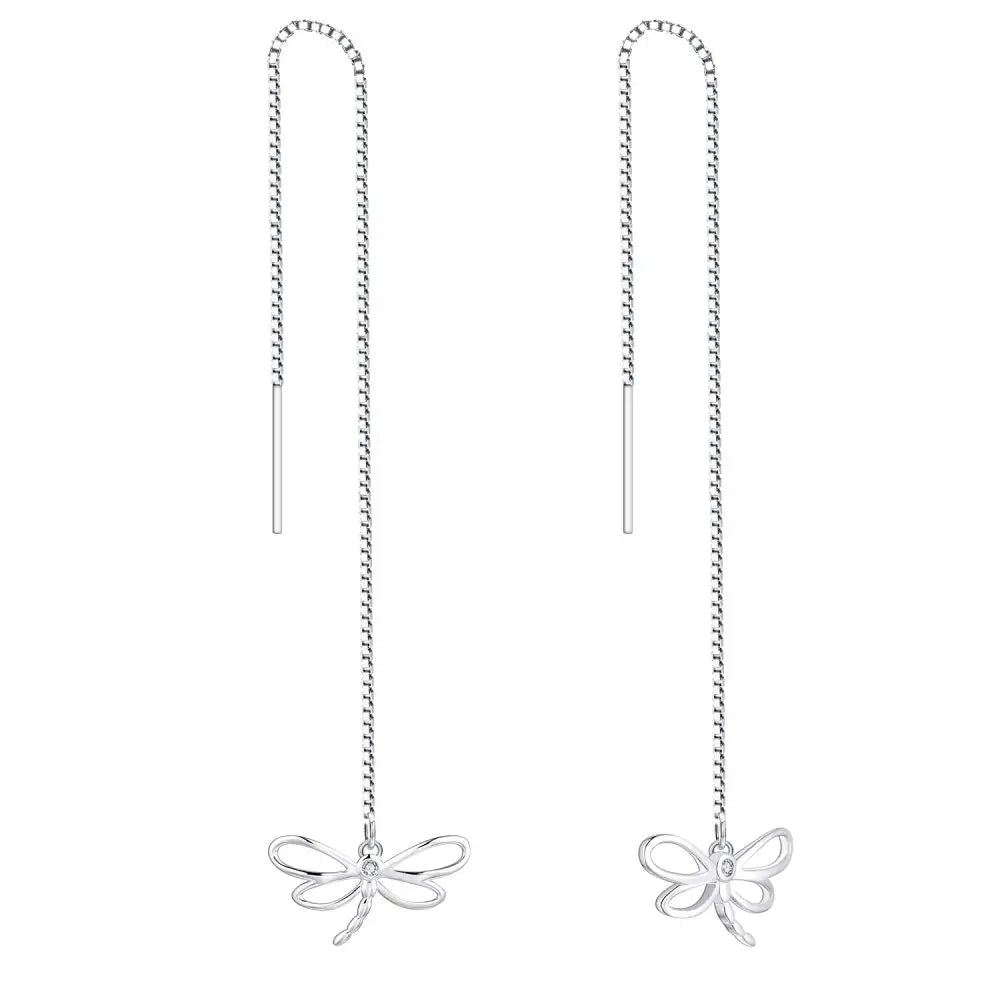 Yh Jewellery Luxury Earrings 925 Sterling Silver Jewelry Butterfly Earrings for Women
