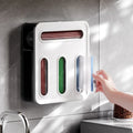 2024 Kitchen Drawer Organizer Kitchen Storage Organizer Aluminum Foil and Plastic Wrap Organizer for Sandwiches Snacks