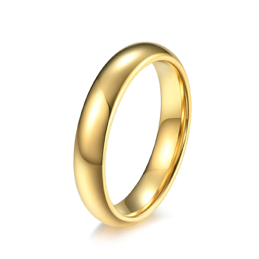 Couple Ring High Polished 18K PVD Tungsten steel Ring