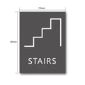 Factory Crafted Stairs Braille Sign ADA Signage Modern Design Door Sign with Grade 2 Braille for Stair Door
