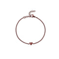 Lovely Cute Stainless Steel Small Gold Heart Bracelet Gold Plated with Valentines Theme Gift