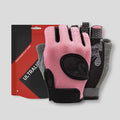 Anti Slip Breathable Sports Workout Fitness Training Weight Lifting Gym Gloves with Wrist Wraps Pink Black Unisex Rubber