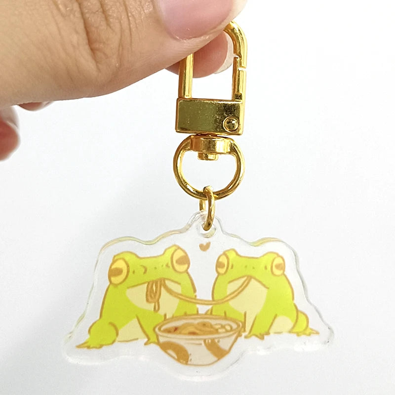 holo Glow Cute Anime Shaker Acrylic Epoxy Keychain Charms Custom