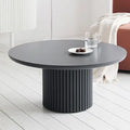 HANYEE Round Black Tea Side Coffee Table Hot Selling Factory Price Living Room Simple Modern Contemporary Marble Nordic Modern