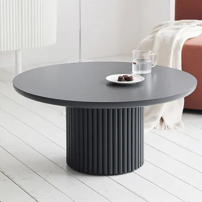 HANYEE Round Black Tea Side Coffee Table Hot Selling Factory Price Living Room Simple Modern Contemporary Marble Nordic Modern