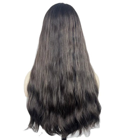 Emeda Lace Top Wig #1B8C Virgin Cuticle European Brazilian Human Hair Kosher for Women
